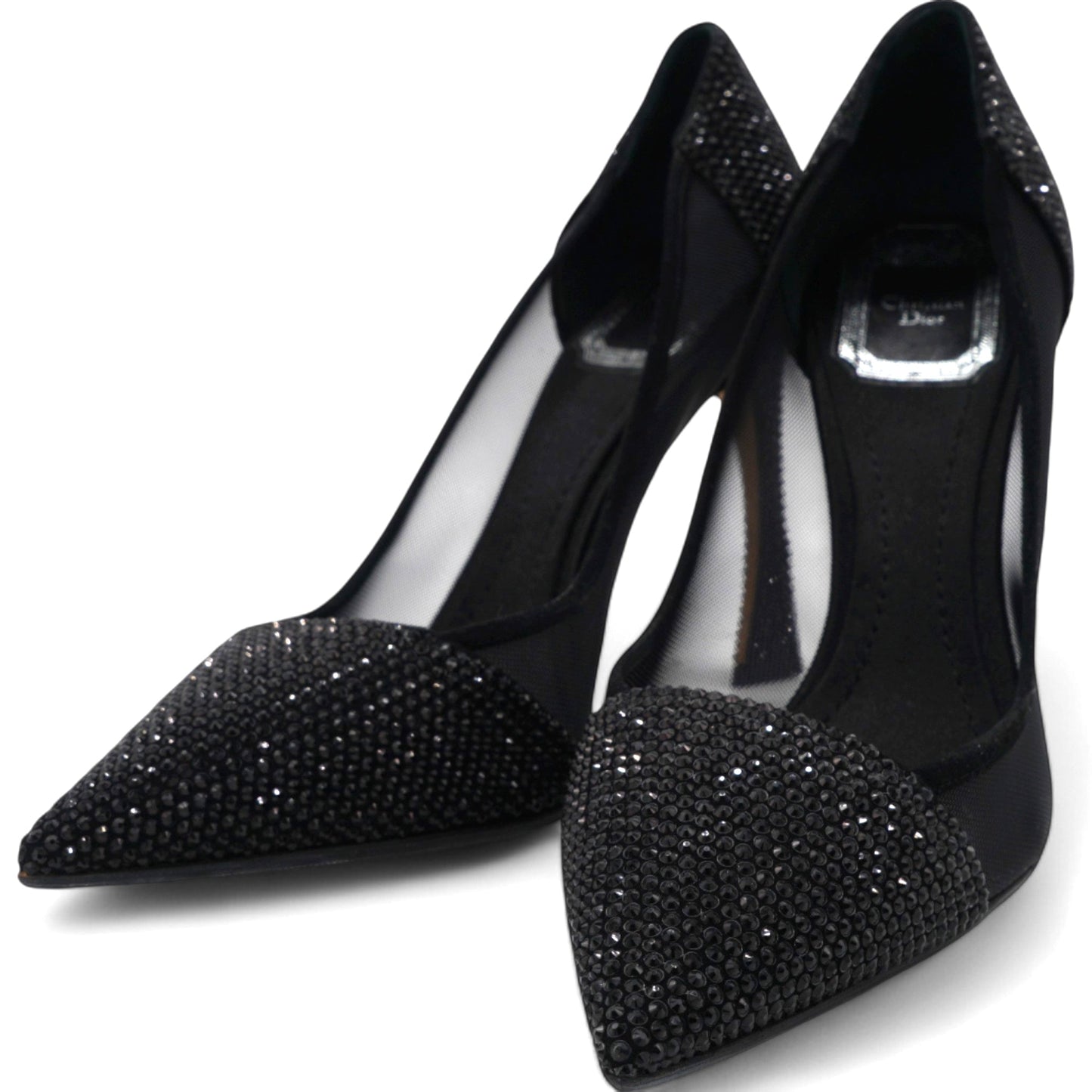 Dior Suede Mesh Songe Pumps Black Size 36.5
