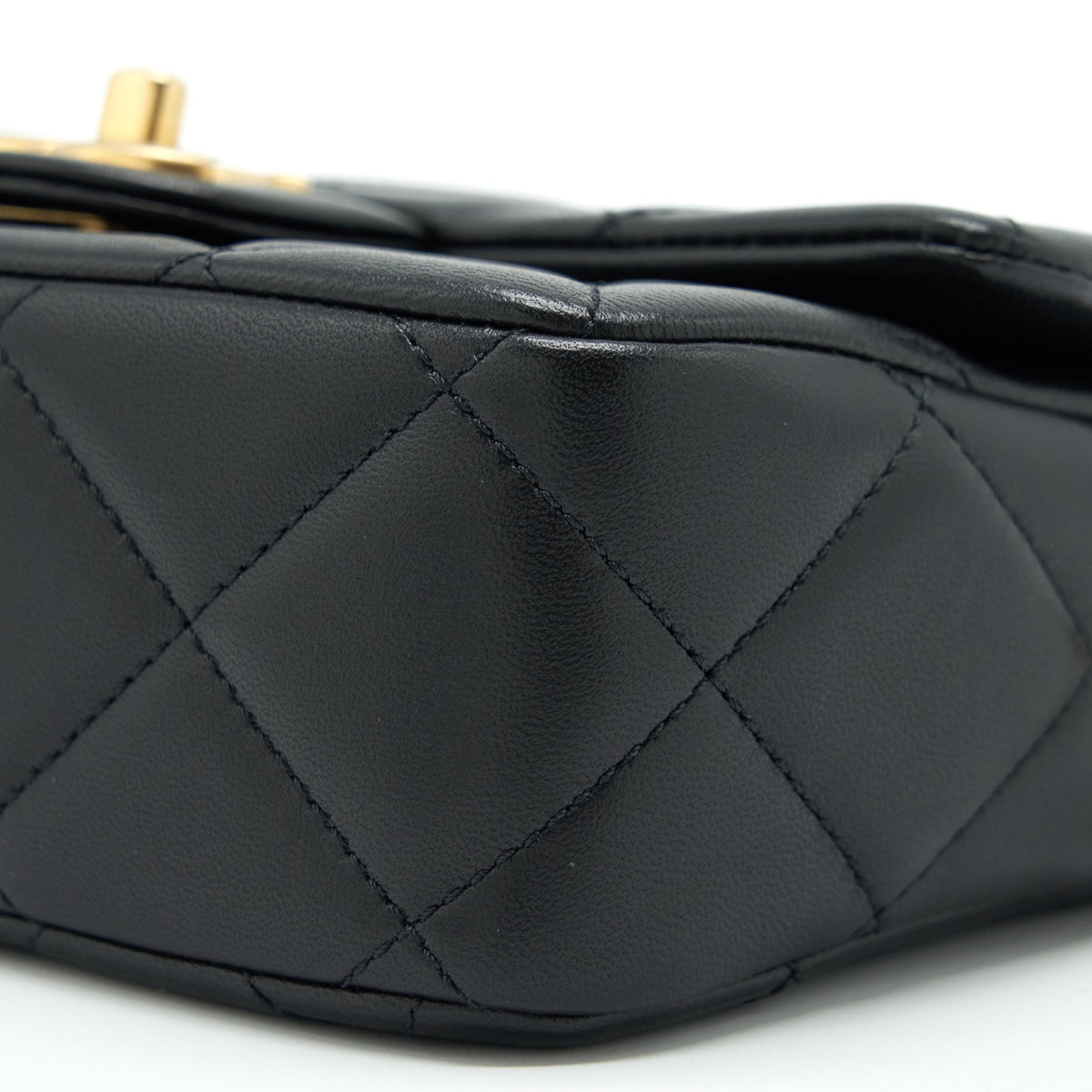 Chanel My Perfect Mini Flap Bag Lambskin Black GHW (Microchip)