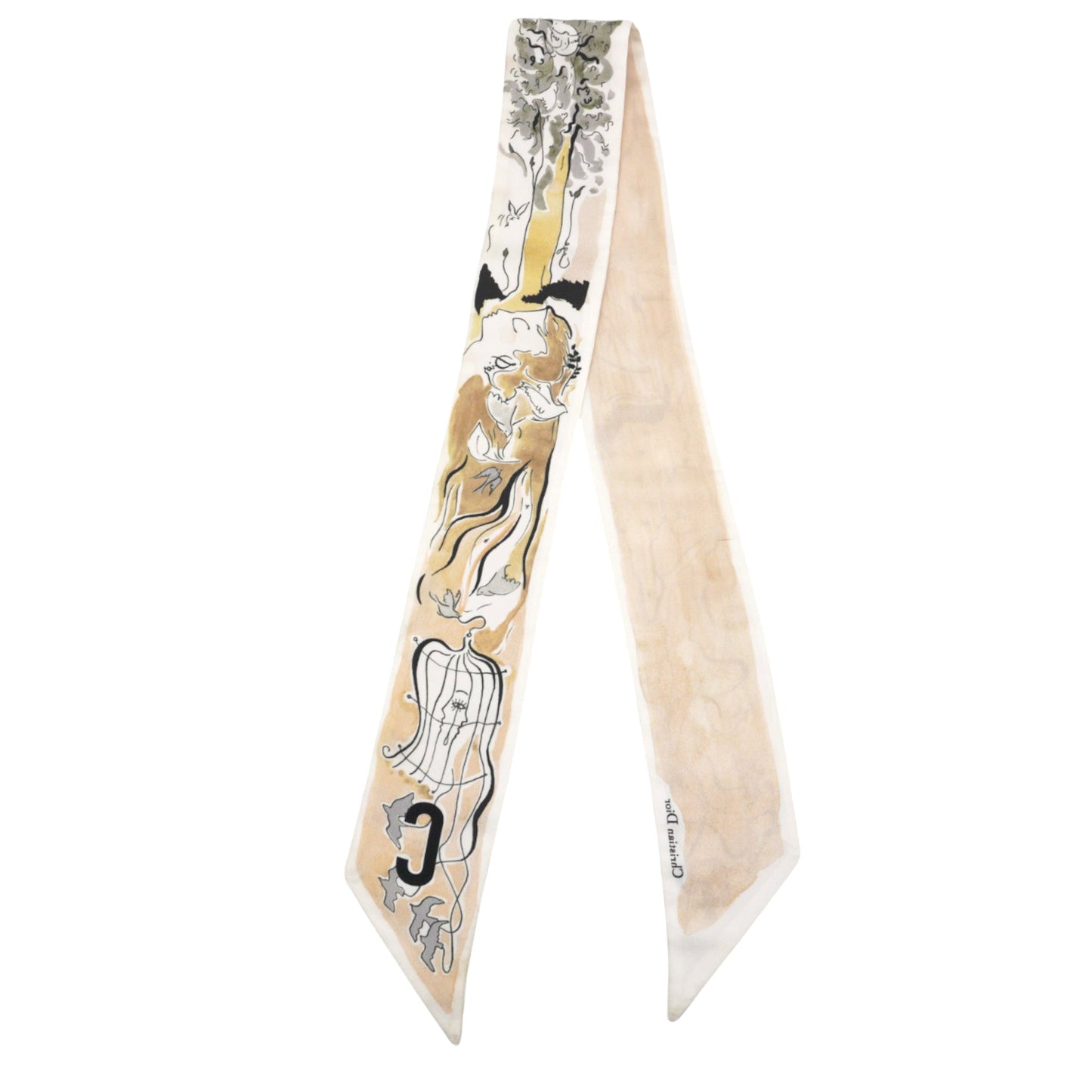 Dior Silk Mitzah ABCDIOR C Scarf Pink