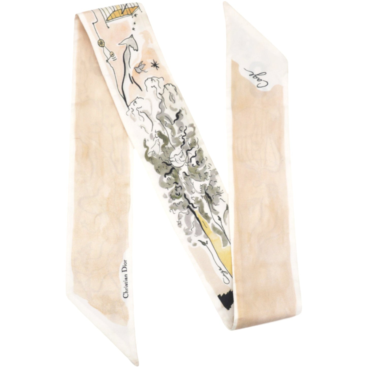 Dior Silk Mitzah ABCDIOR C Scarf Pink