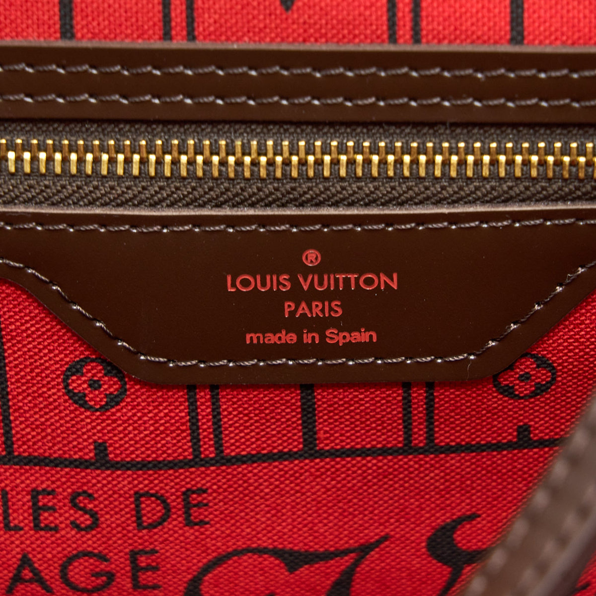 Louis Vuitton Neverfull MM Damier Ebene Canvas GHW