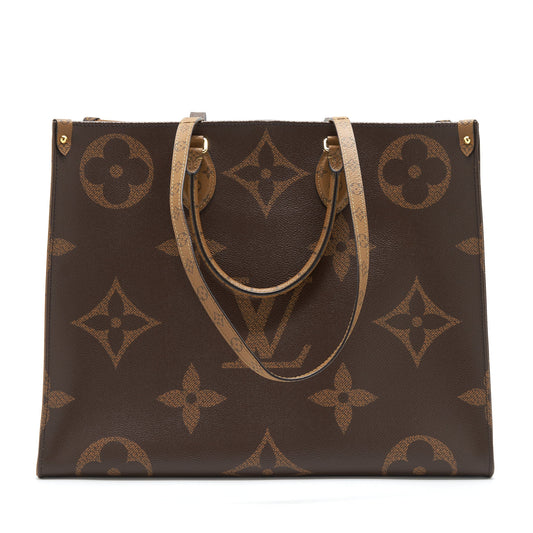 Louis Vuitton On The Go GM Monogram Reverse Canvas GHW