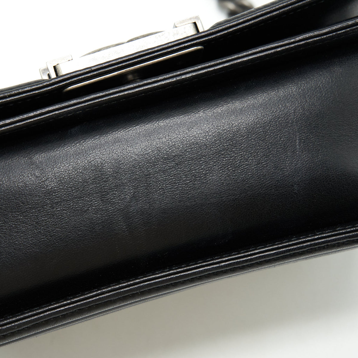 Chanel Small Boy With Crystals Lambskin Black Ruthenium Hardware