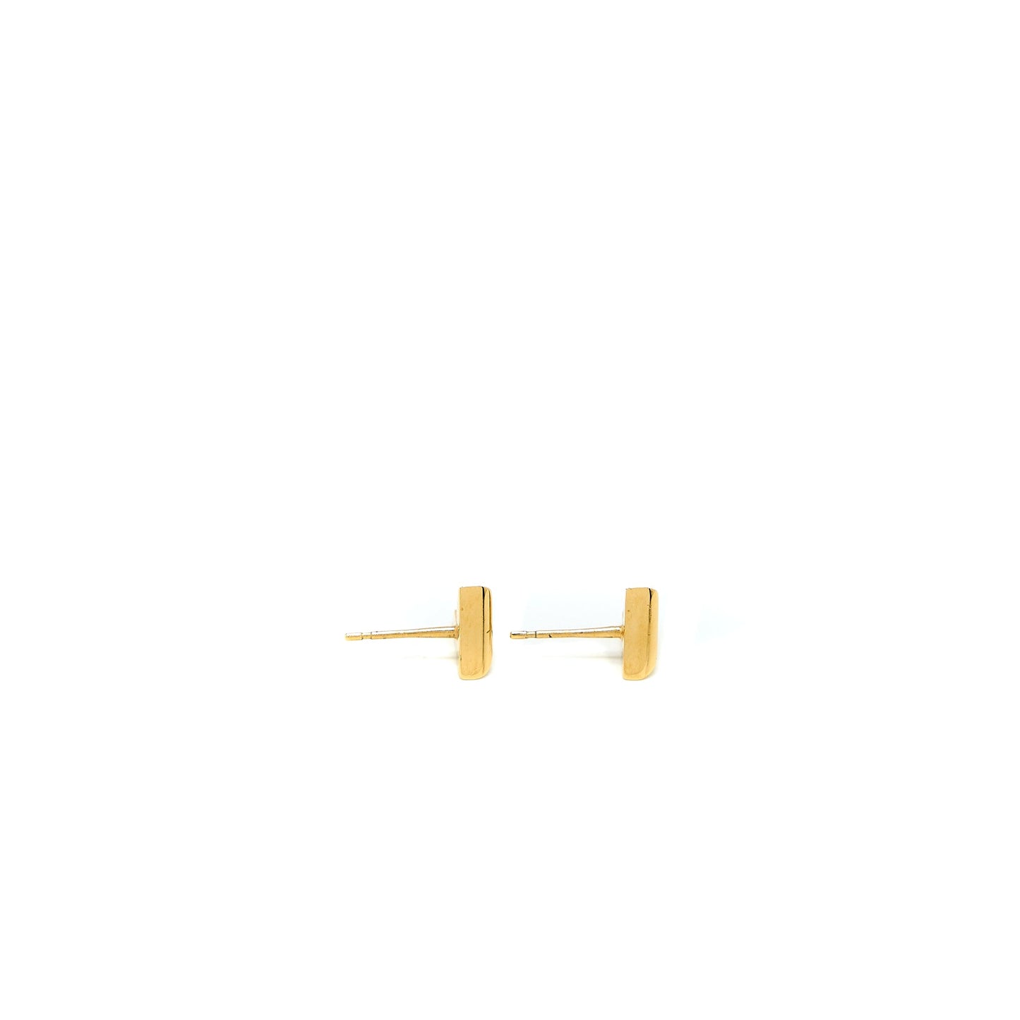 Louis Vuitton Essential V Stud Earrings Gold Tone