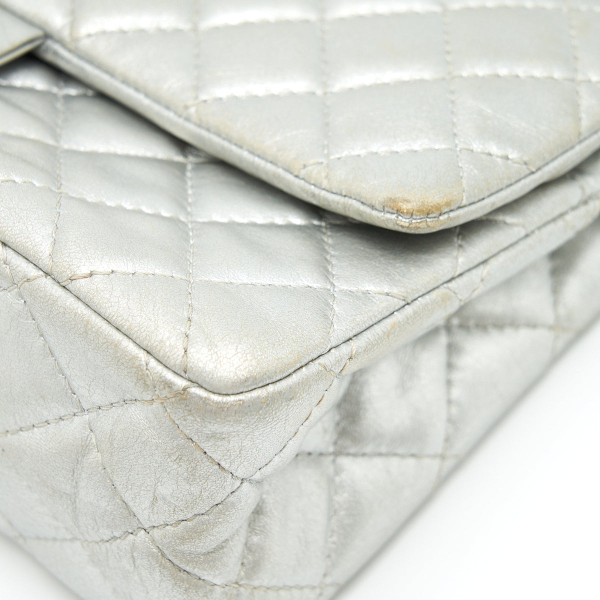 Chanel Reissue 2.55 226 Double Flap Bag Lambskin Silver SHW