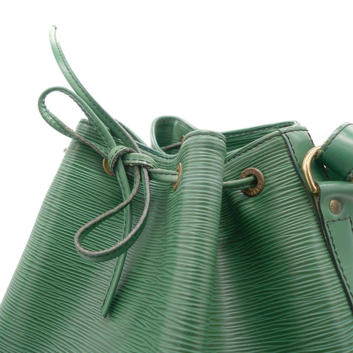 Borneo Green Epi Leather Noe Shoulder Bag