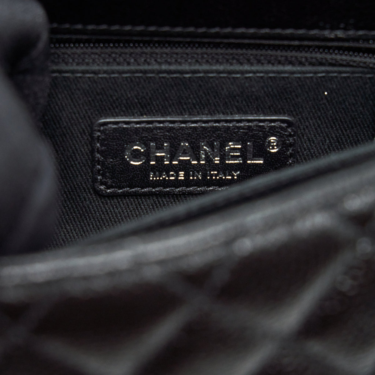 Chanel Small Coco Handle Caviar So Black With Black Hardware