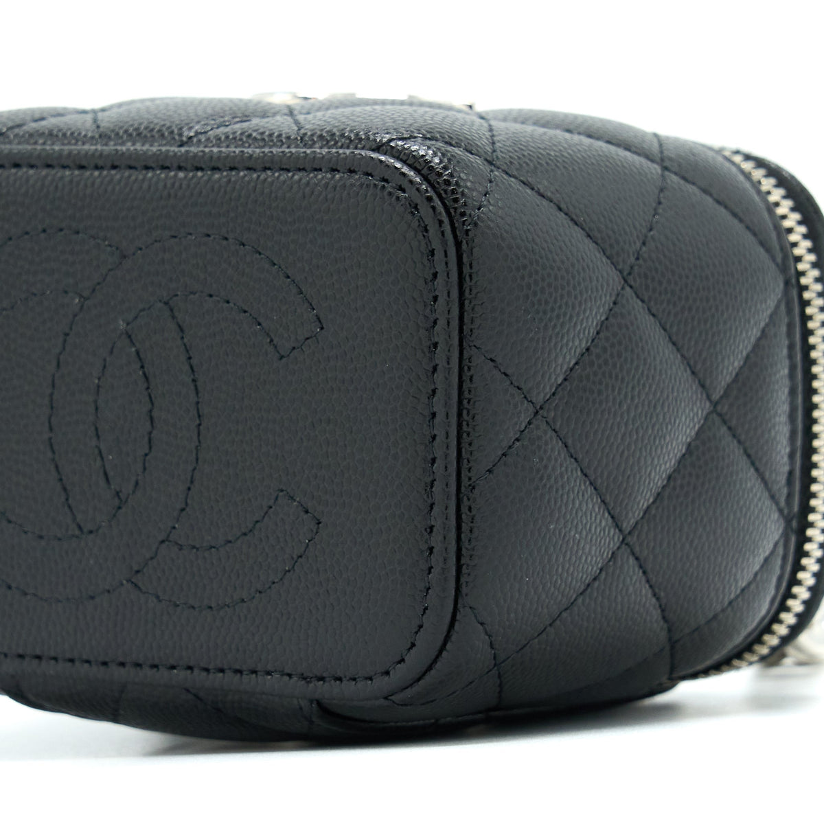 Chanel Mini Vanity With Giant Chain Caviar Black SHW
