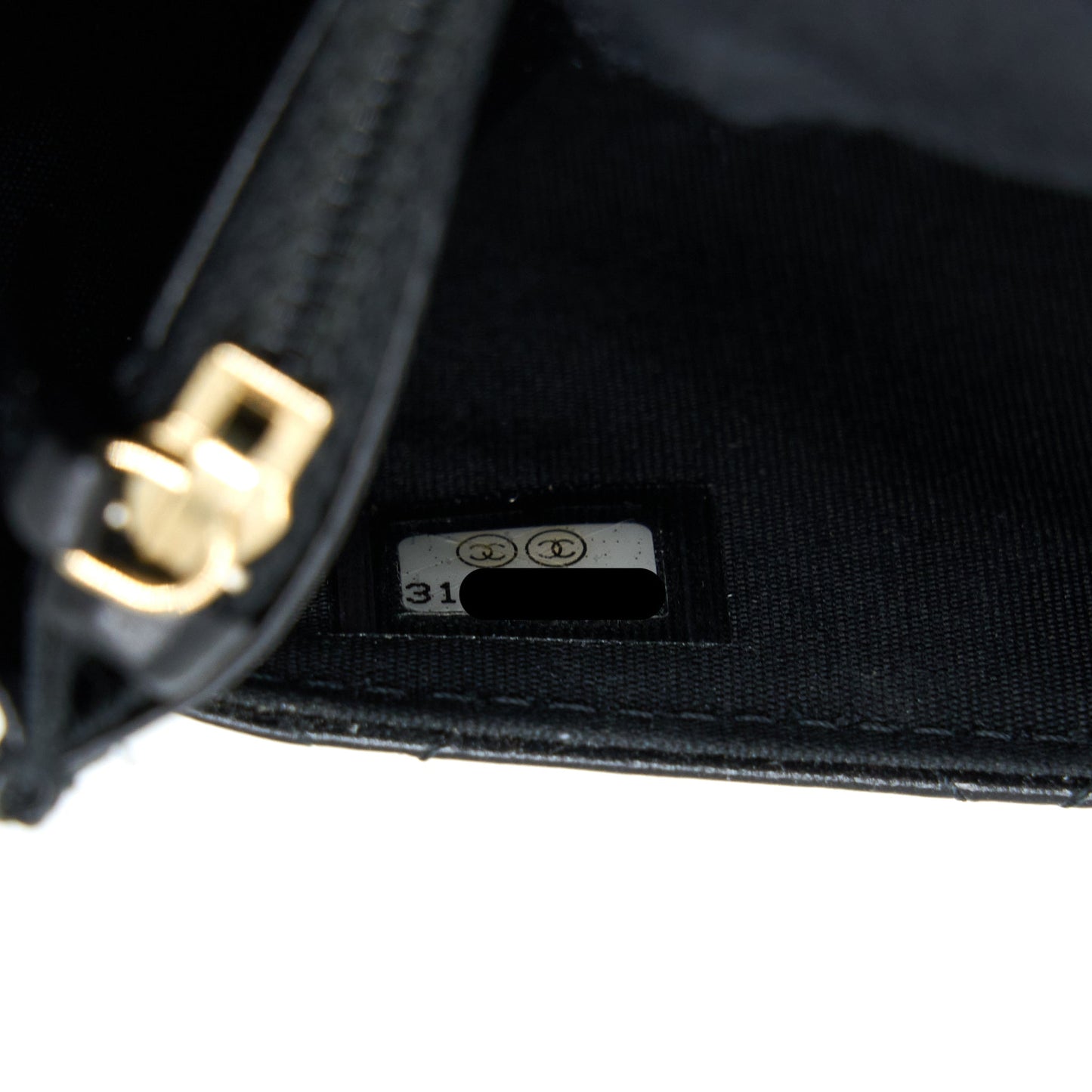 Chanel Quilted Wallet on Chain with Camellia Chain Lambskin Black LGHW