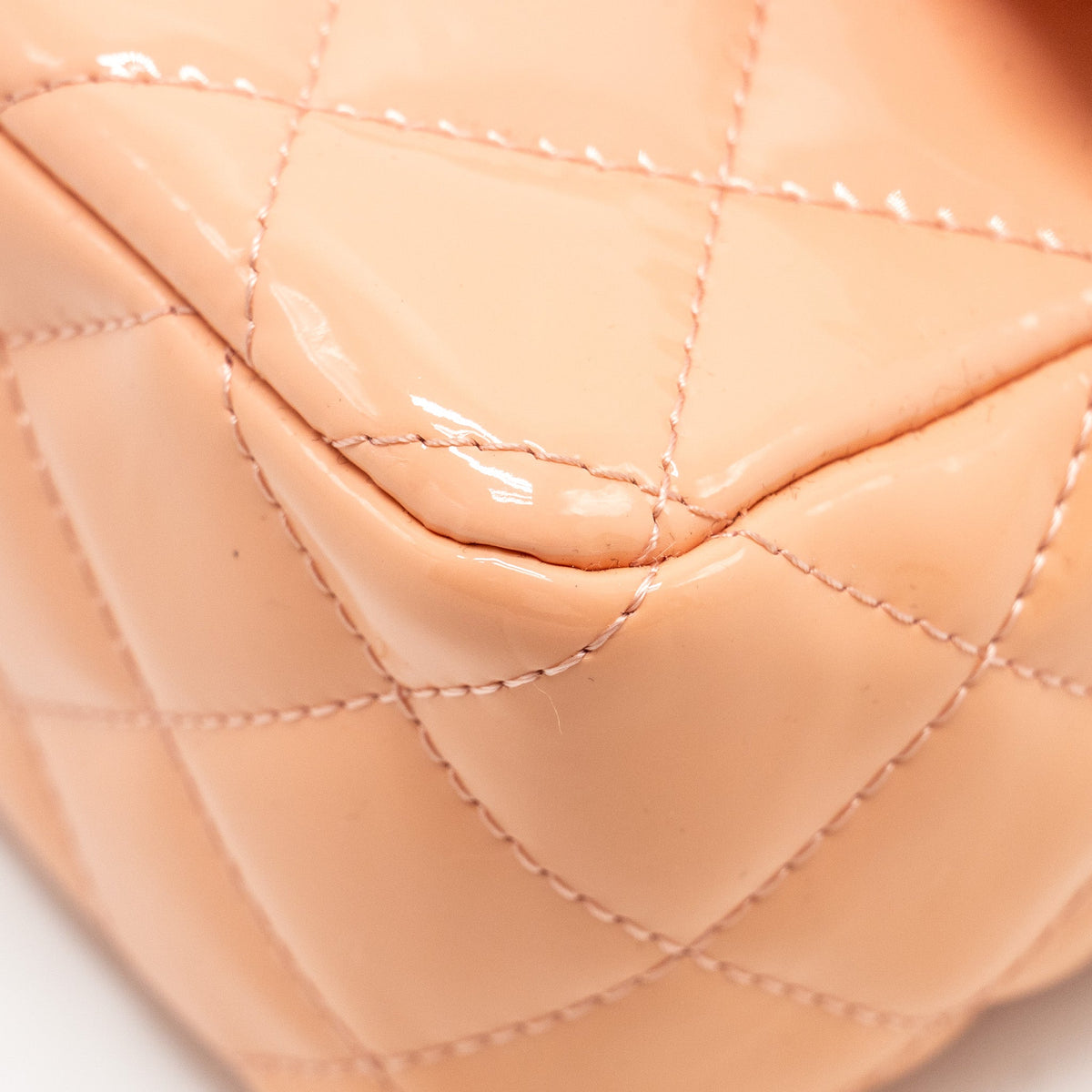 Chanel Mini Rectangular Flap Bag Patent Pink SHW