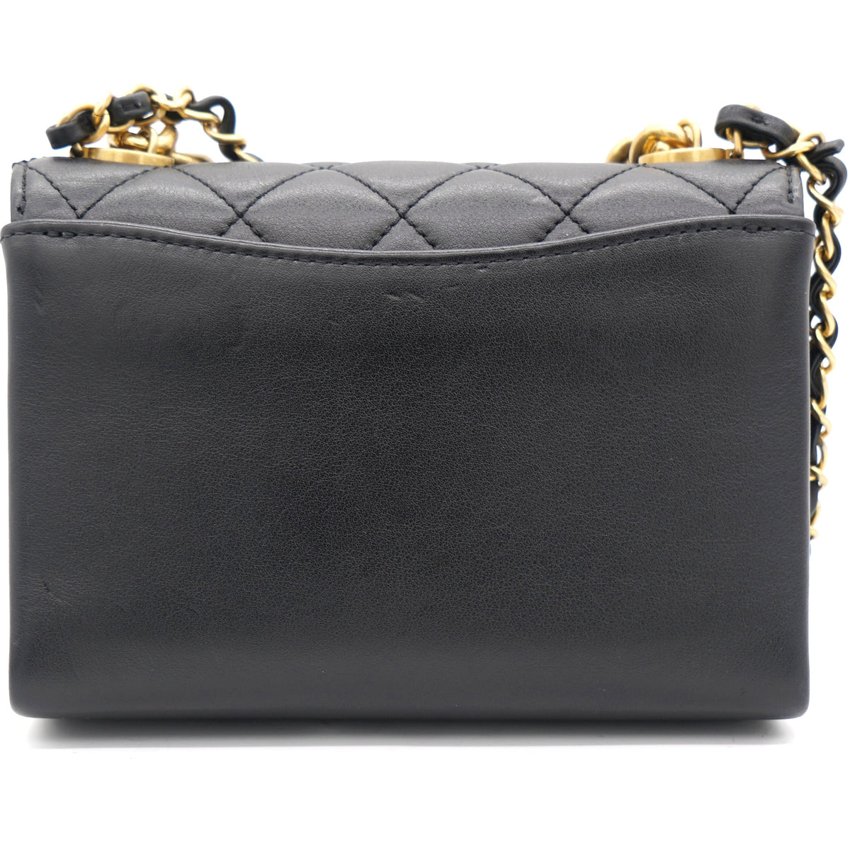 Chanel Pearl Boy Chain Bag Black