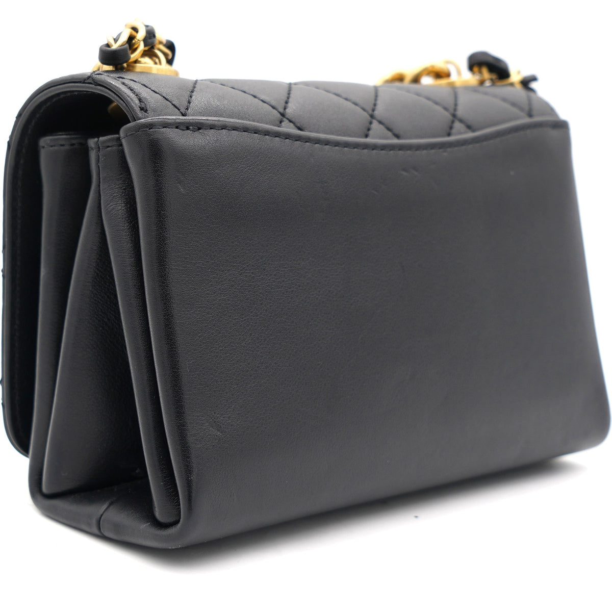 Chanel Pearl Boy Chain Bag Black