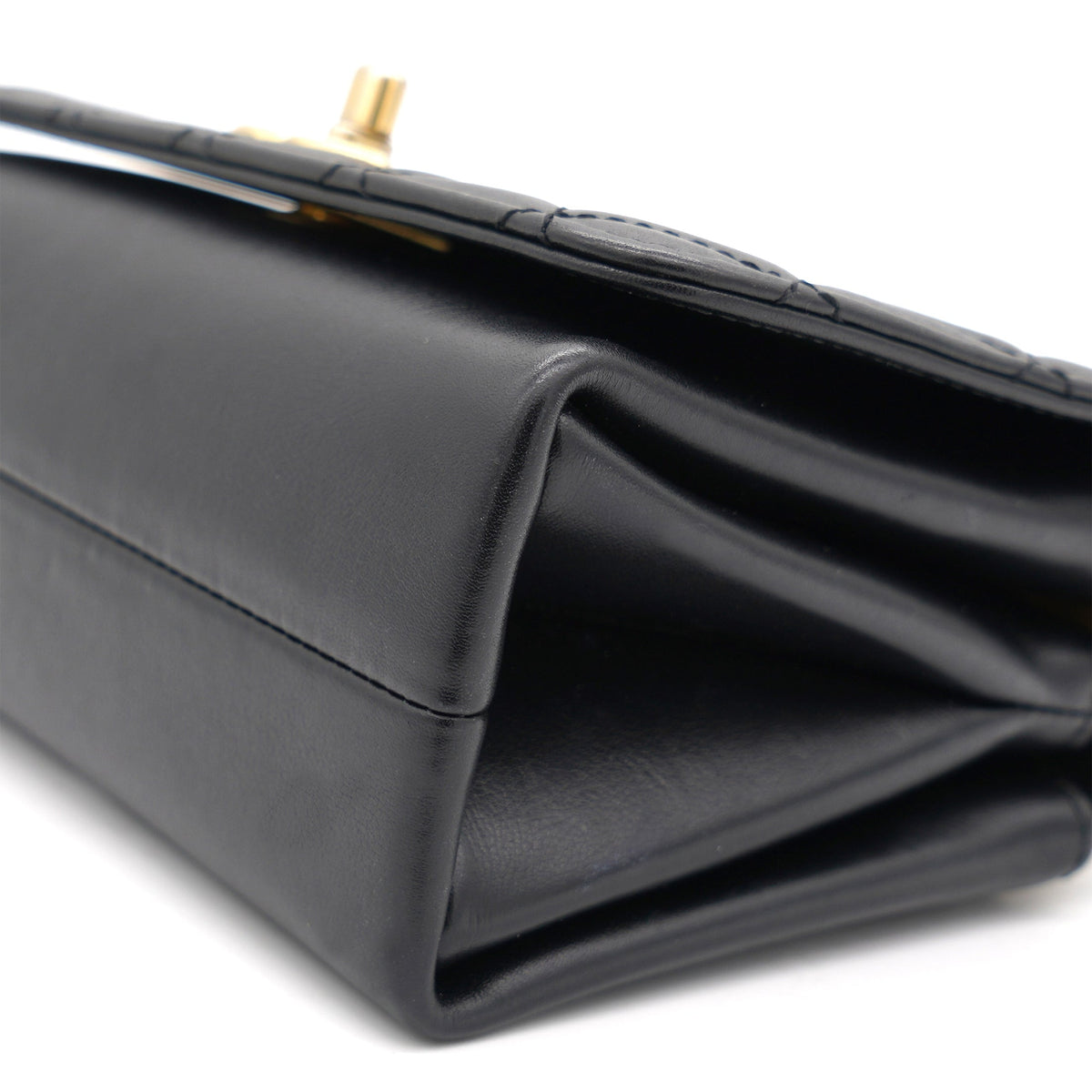 Chanel Pearl Boy Chain Bag Black