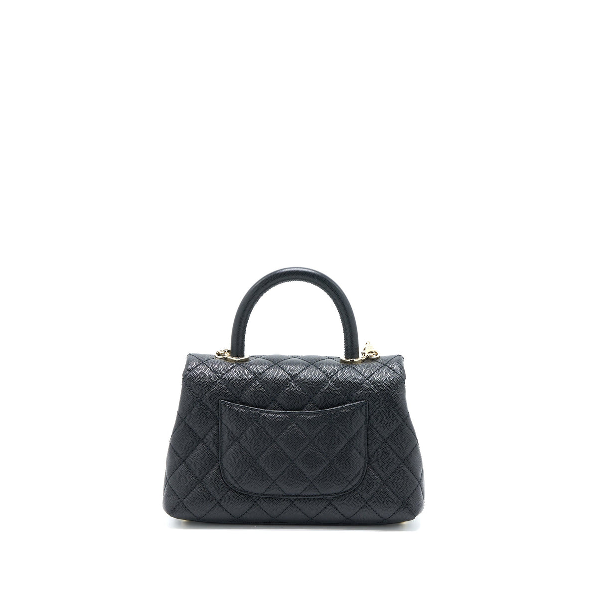 Chanel Small Coco Handle Caviar Black LGHW