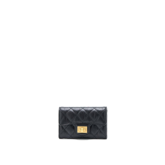 Chanel 2.55 Reissue Flap  Holder Aged Calfskin Black GHW (Microchip)