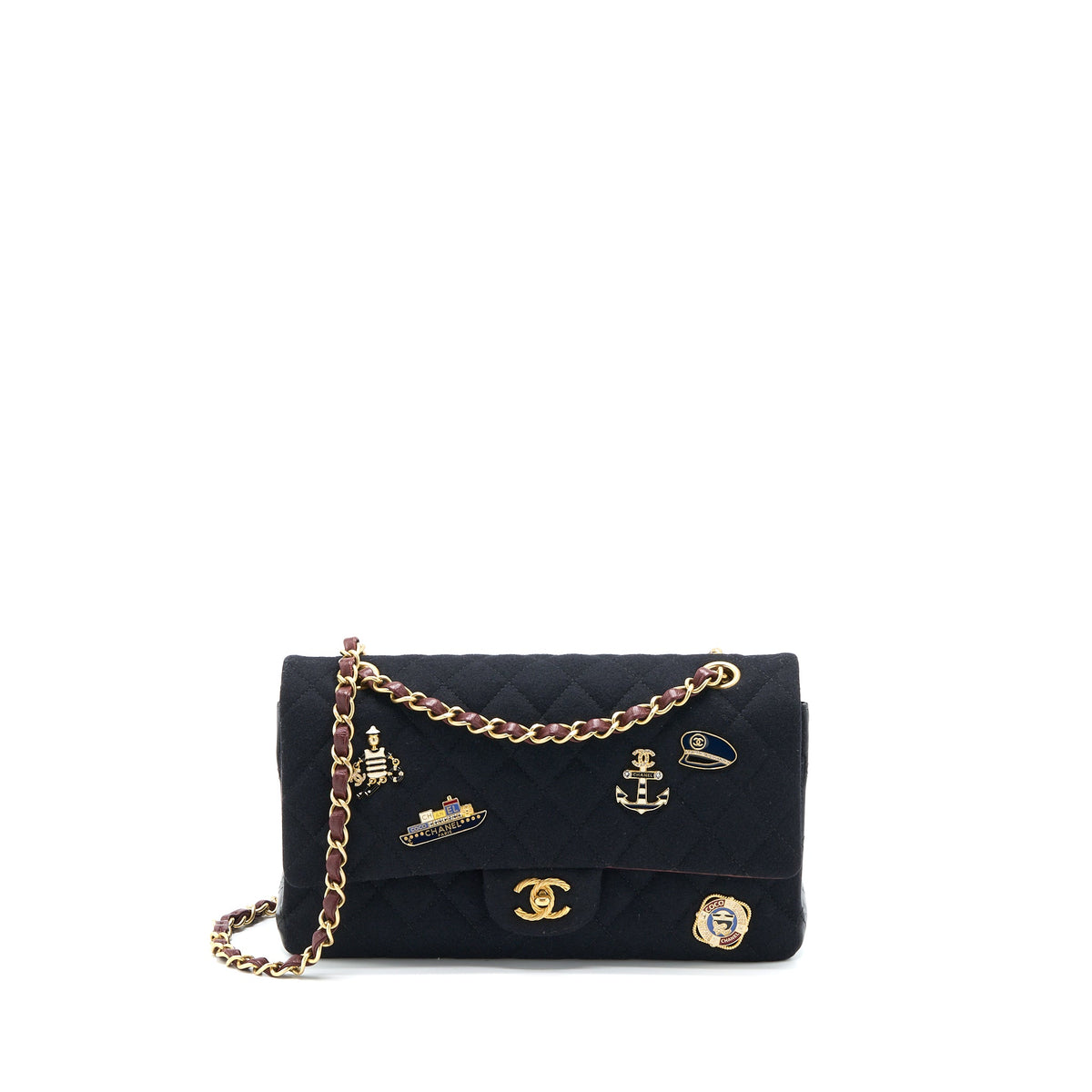 Chanel Medium Classic Double Flap Bag 2018 Metiers d’Art Paris-Hamburg Collection Wool GHW