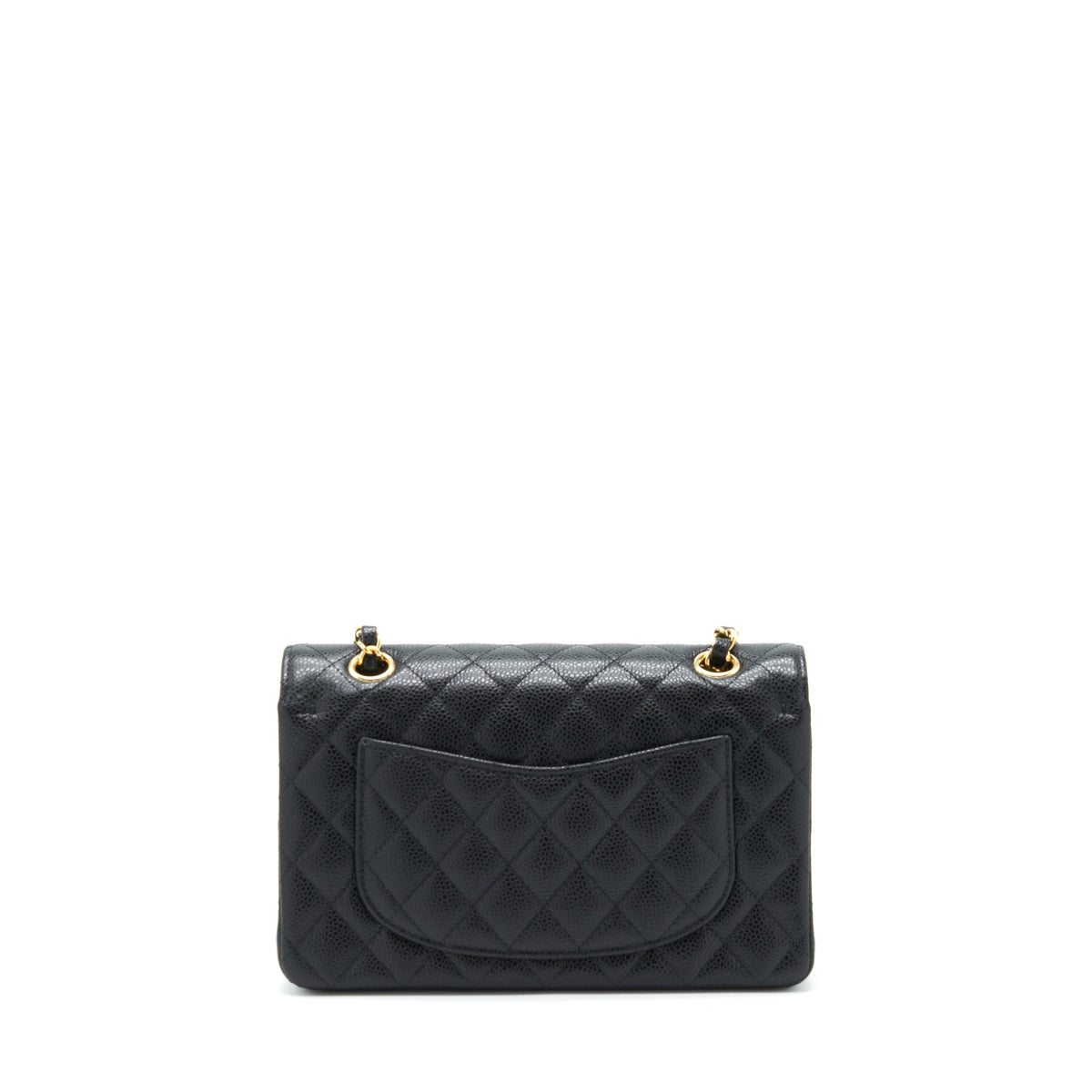 Chanel Small Classic Double Flap Bag Caviar Black GHW (Microchip)