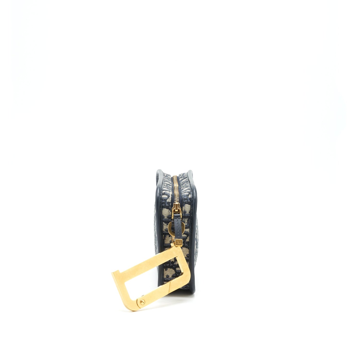 Dior Oblique diorquake clutch with extra woven logo bag strap