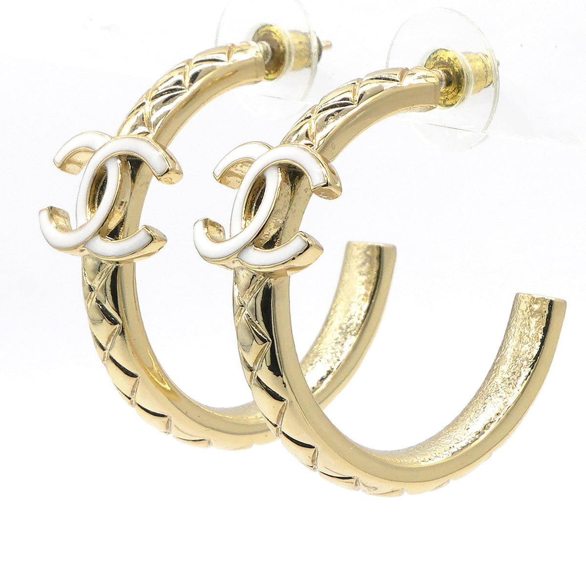 Chanel Loop Earrings Gold