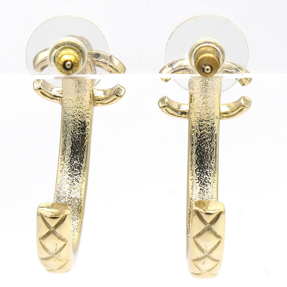 Chanel Loop Earrings Gold