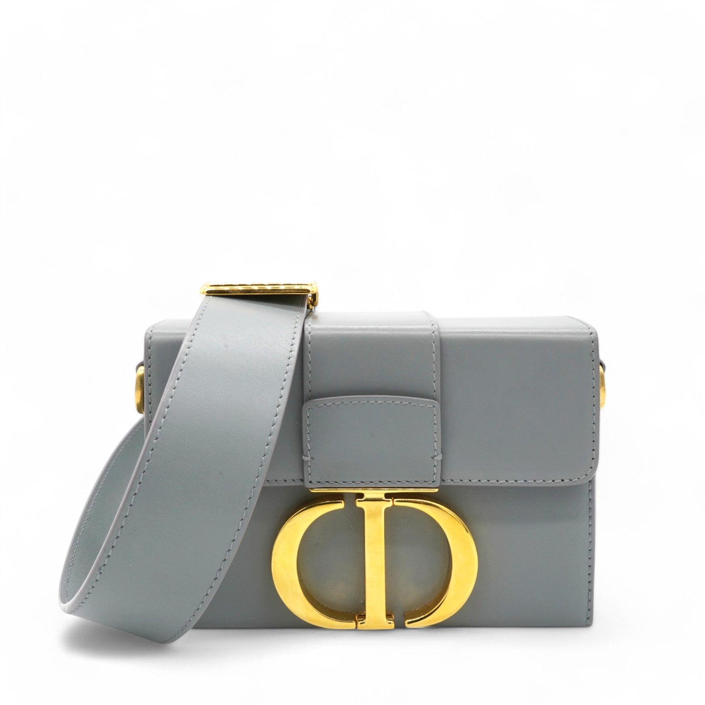Dior Box 30 Montaigne Flap Bag Blue
