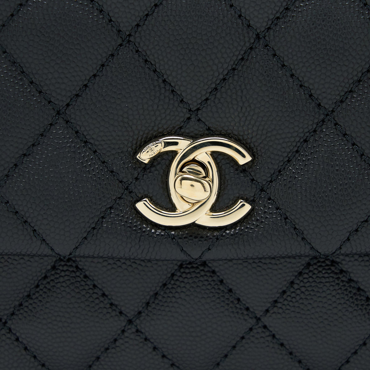 Chanel Small Coco Handle Caviar Black LGHW