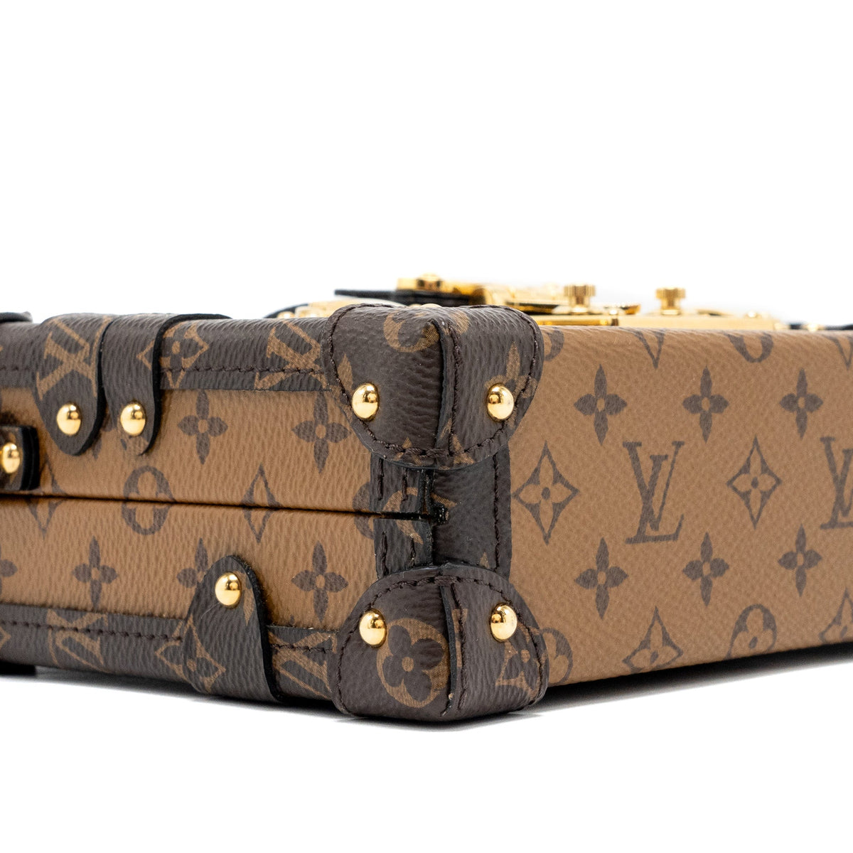 Louis Vuitton Petite Malle monogram reverse canvas GHW