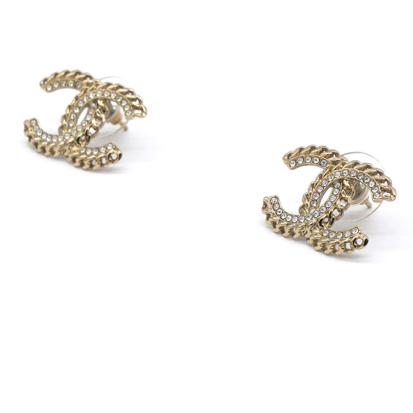 Chanel Classic CC Turnlock Earrings Gold