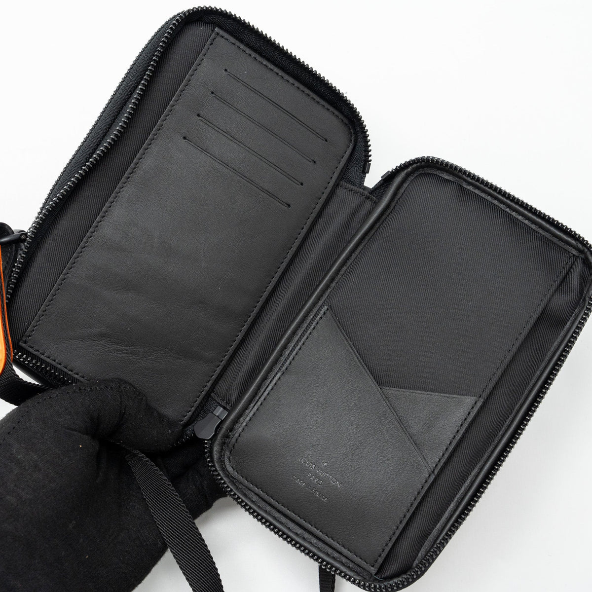Louis Vuitton Nigo double phone pouch limited edition black hardware