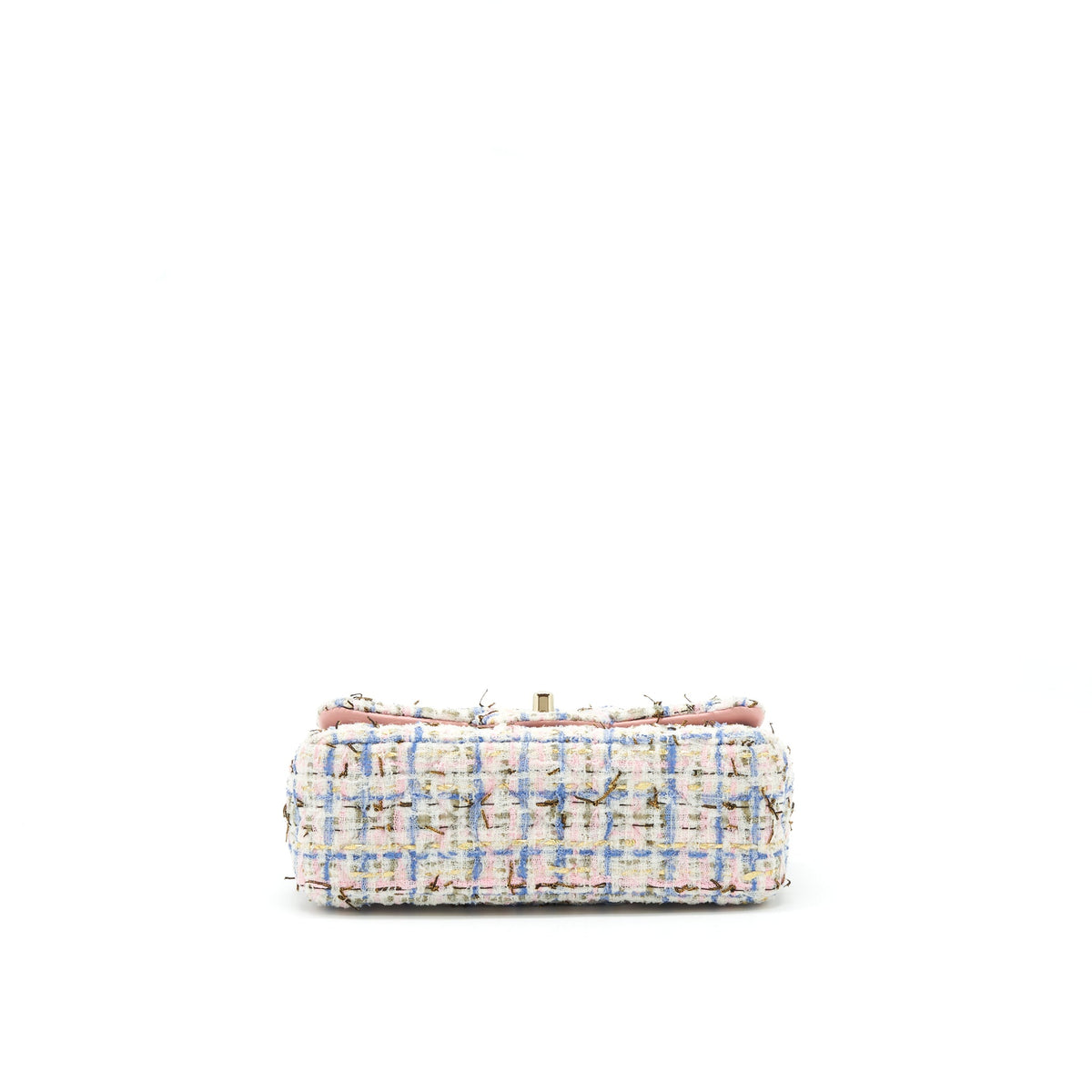 Chanel Mini Rectangular Flap Bag Tweed Multicolour LGHW
