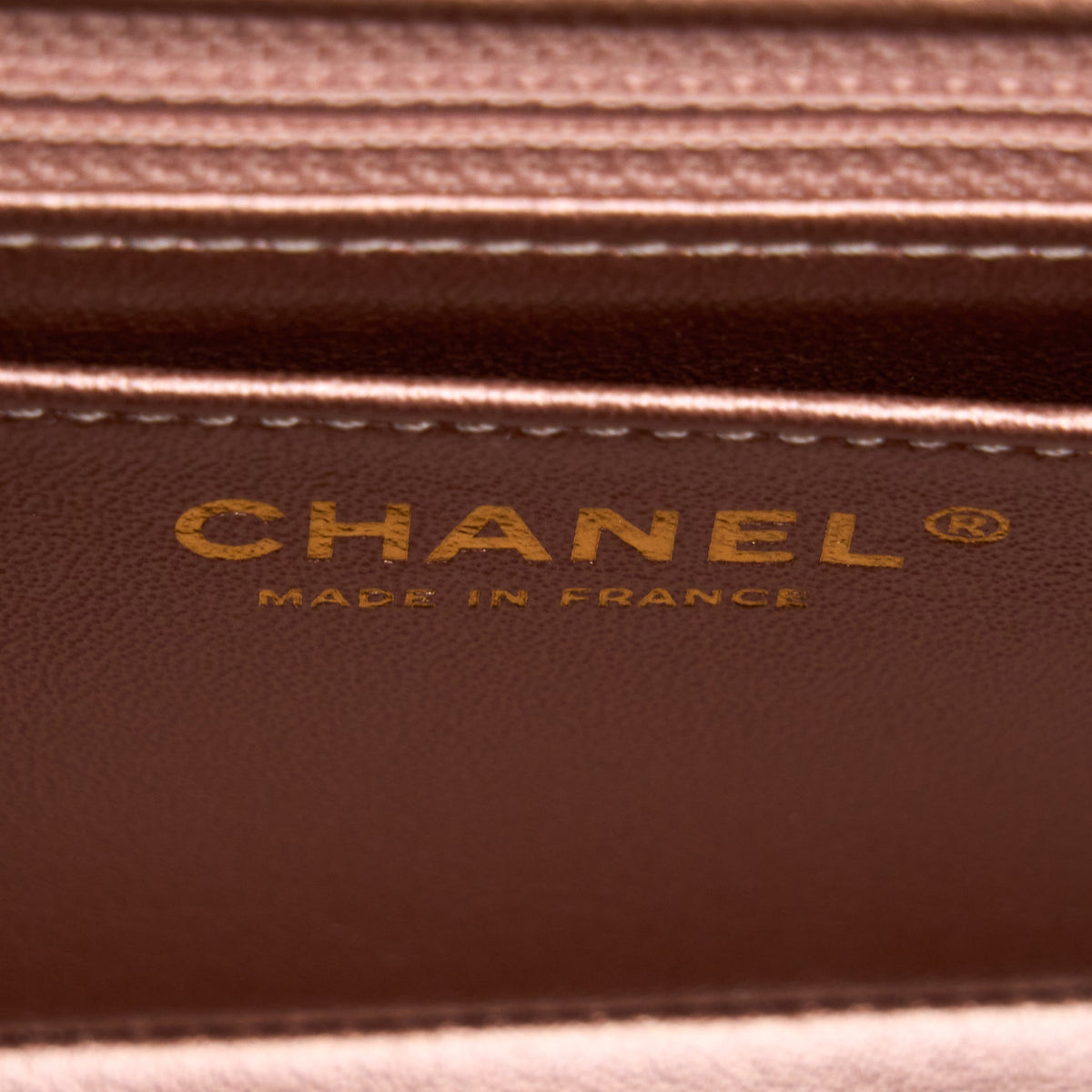 Chanel Mini 2.55 Reissue Flap Bag Calfskin Metallic Pink Brushed Gold (Microchip)