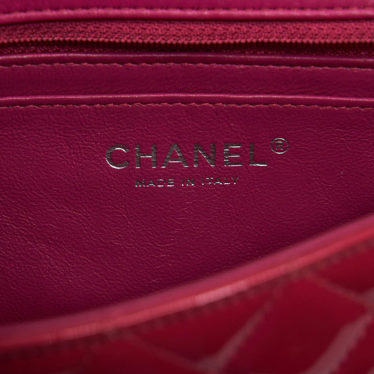 Chanel Mini Rectangular Flap Bag Patent Pink SHW
