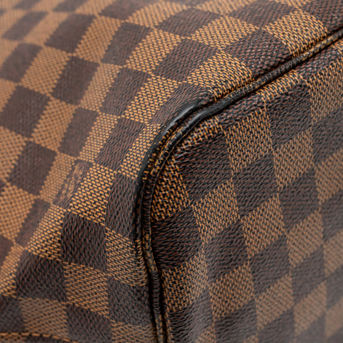 Louis Vuitton Neverfull MM denier ebene canvas GHW
