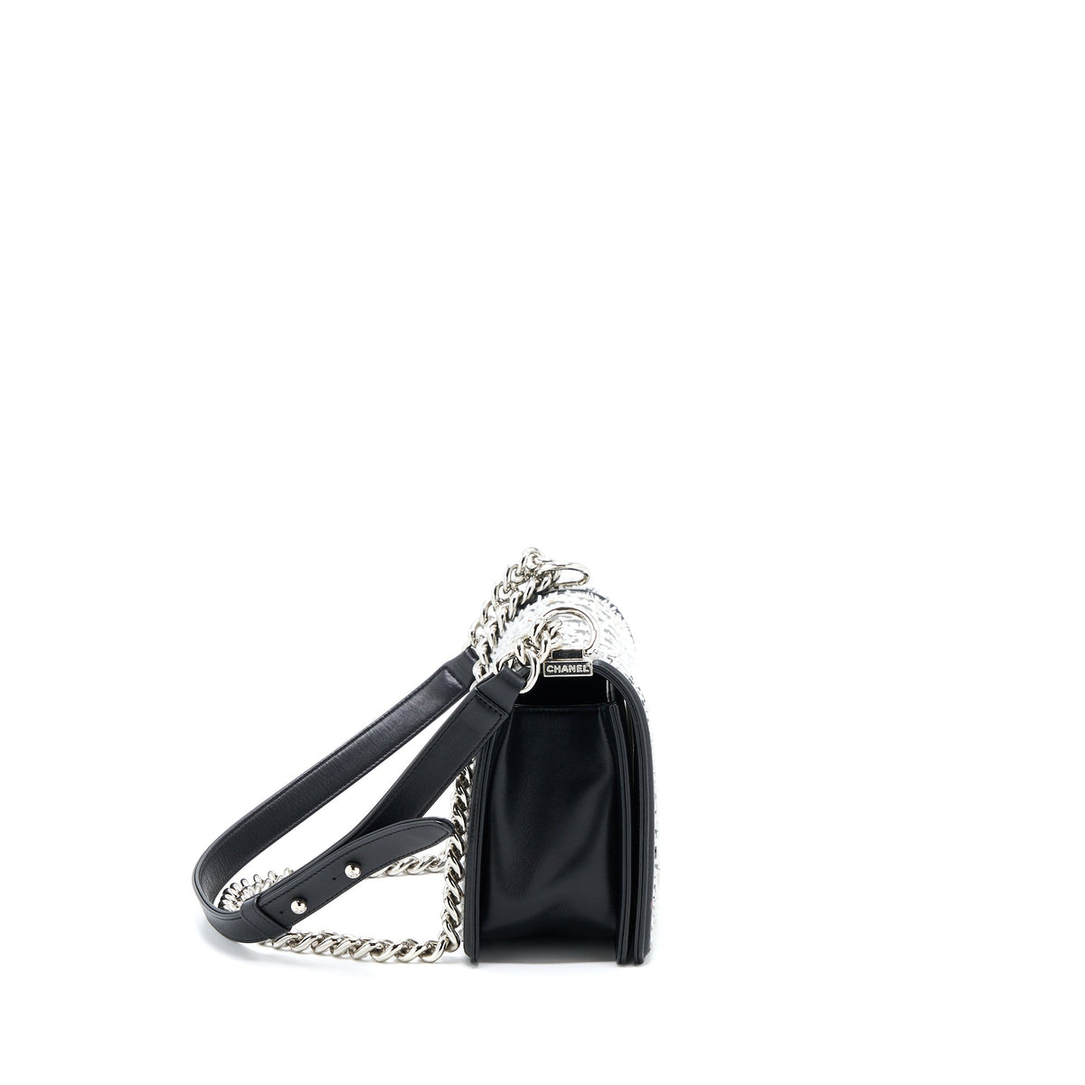 Chanel Medium Boy Bag Limited Lambskin Black/White SHW