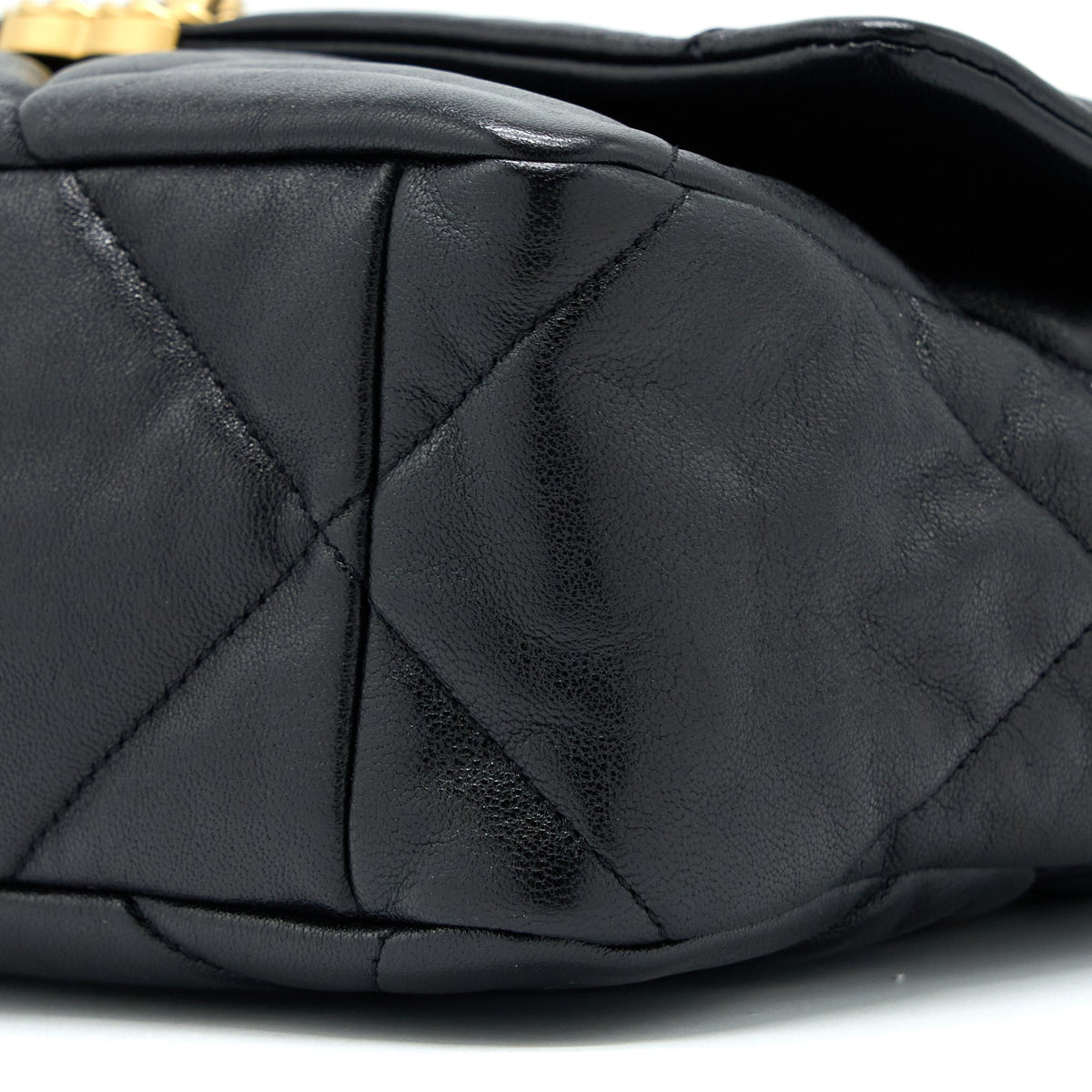 Chanel Medium 19 Bag Goatskin Black Multicolour Hardware