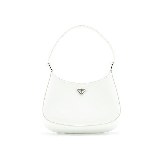PRADA Cleo Bag in White SHW