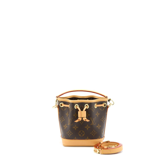 Louis Vuitton Nano Noe Monogram Canvas GHW (New Version)