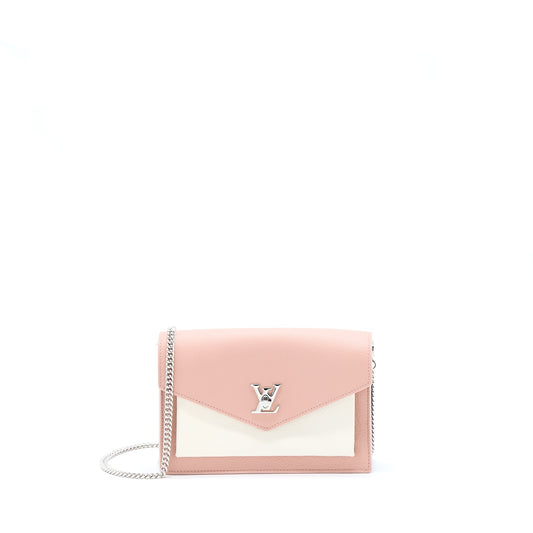 Louis Vuitton Mylockme Chain Pochette Calfskin Pink SHW