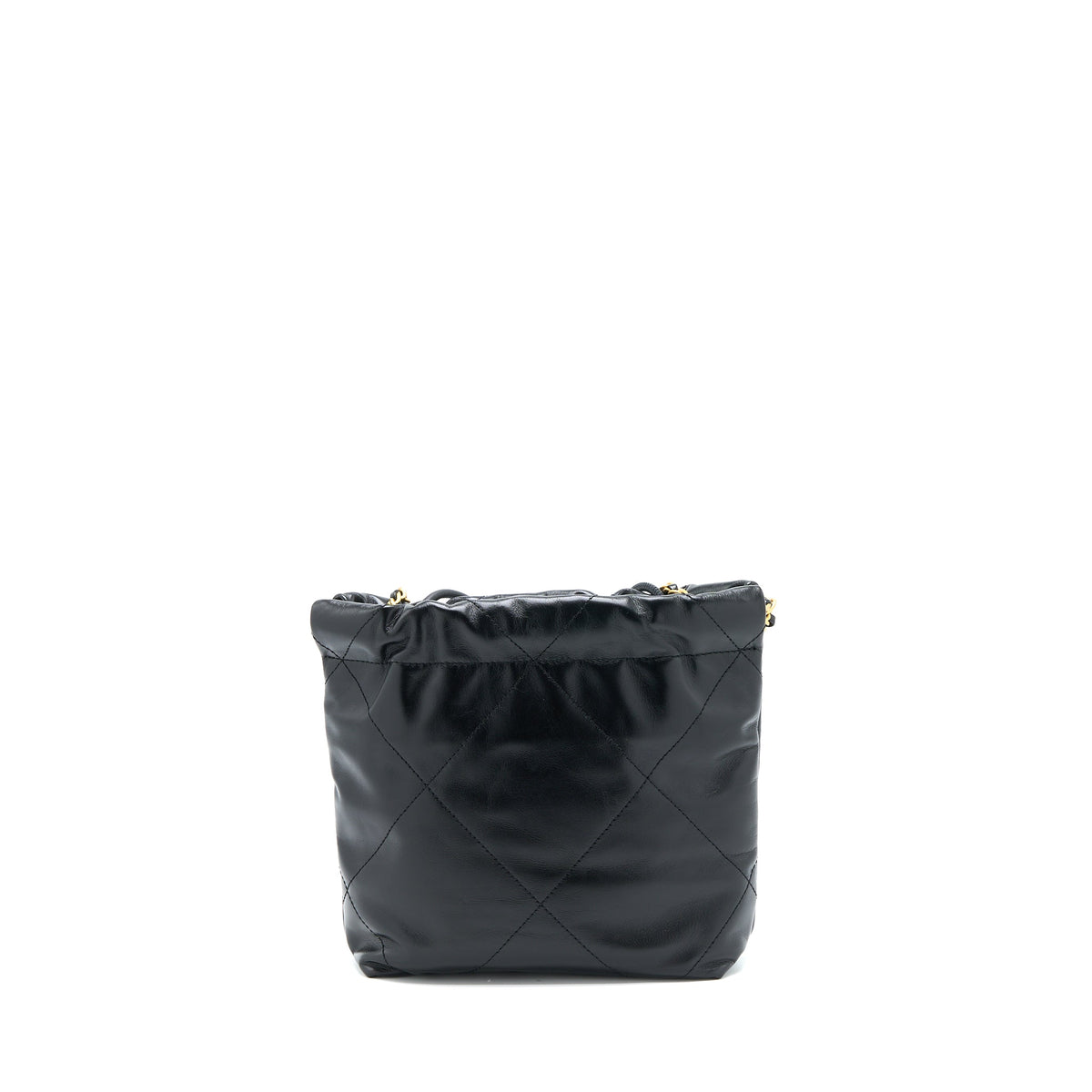 Chanel Mini 22 Bag Shiny Calfskin Black GHW (Microchip)