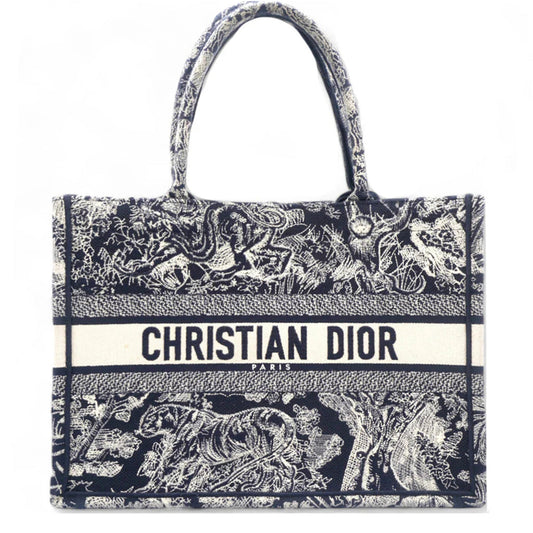 Dior Canvas Embroidered Medium Dioriviera Toile De Jouy Book Tote