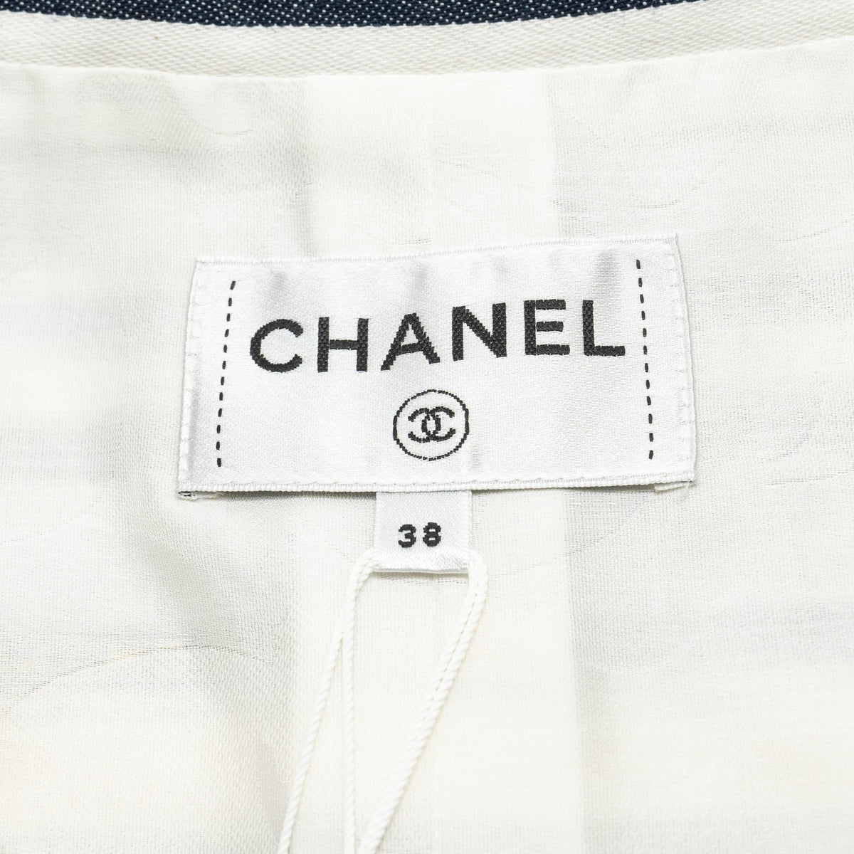 Chanel Size 38 Sequin Rainbow Dress Cotton Black/Multicolour