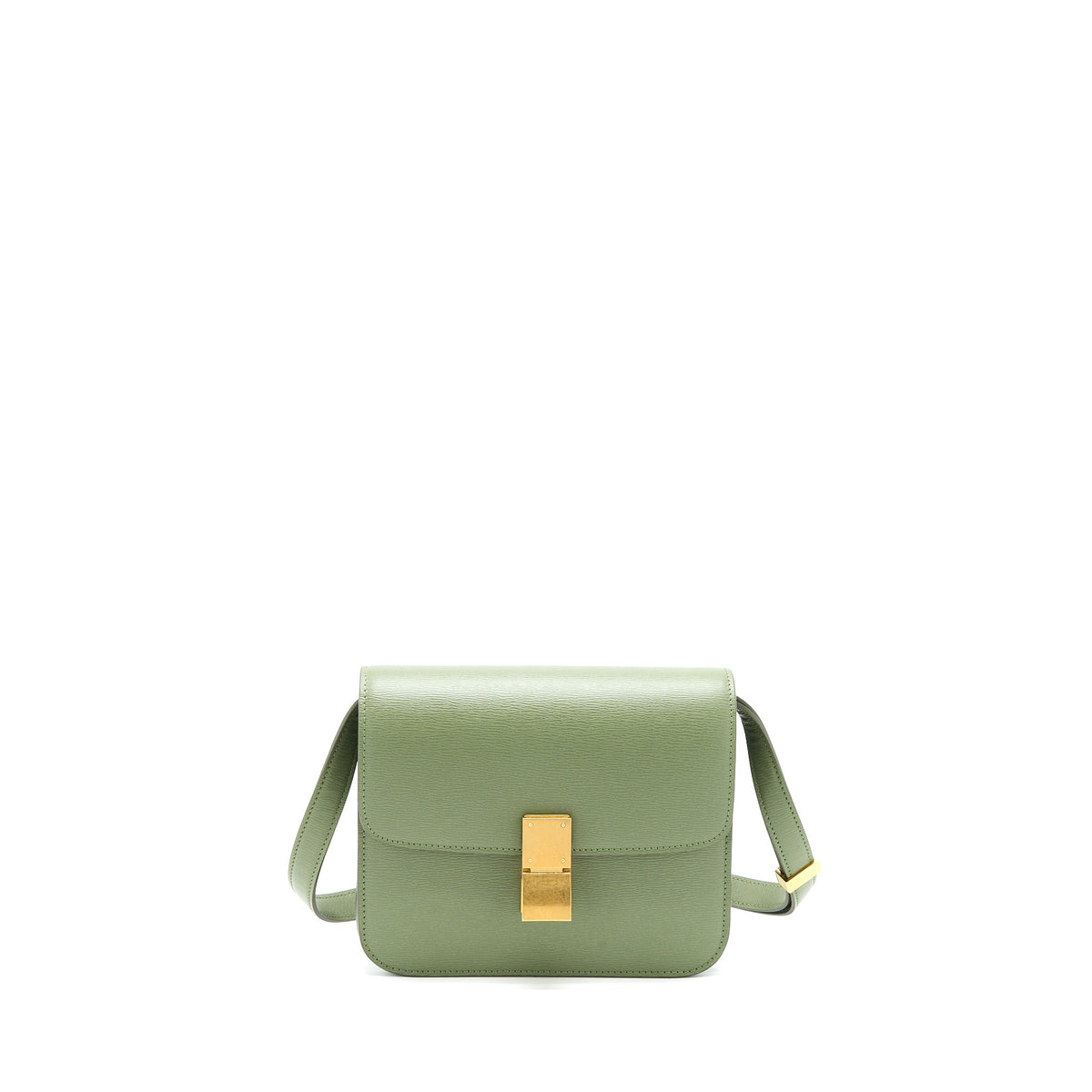Celine Teen Box Calfskin Green GHW