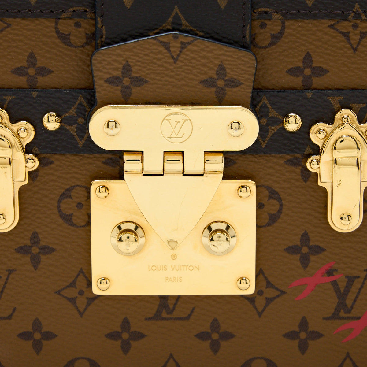 Louis Vuitton Petit Malle Monogram Reverse Canvas GHW