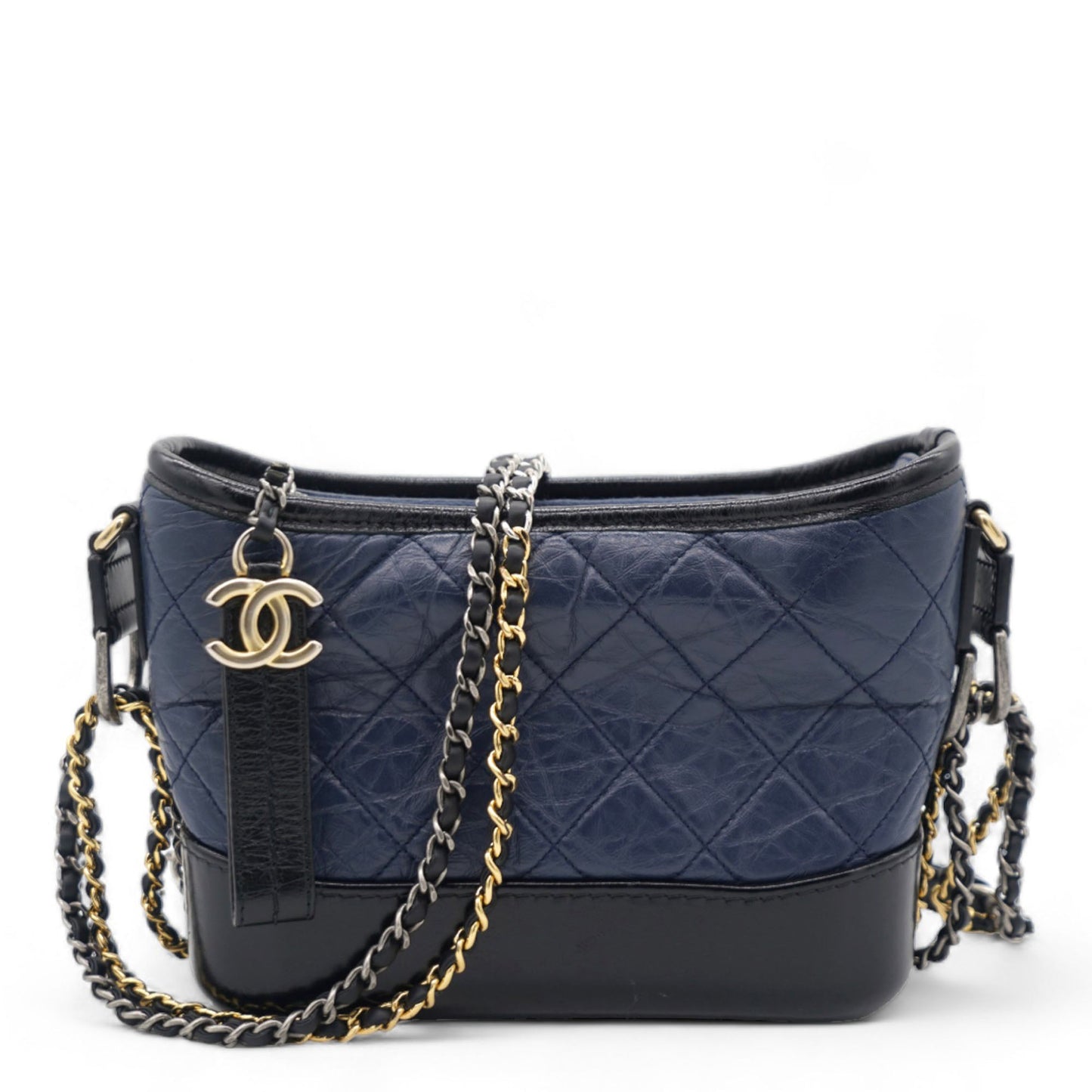 Chanel Aged Calfskin Quilted Small Gabrielle Hobo