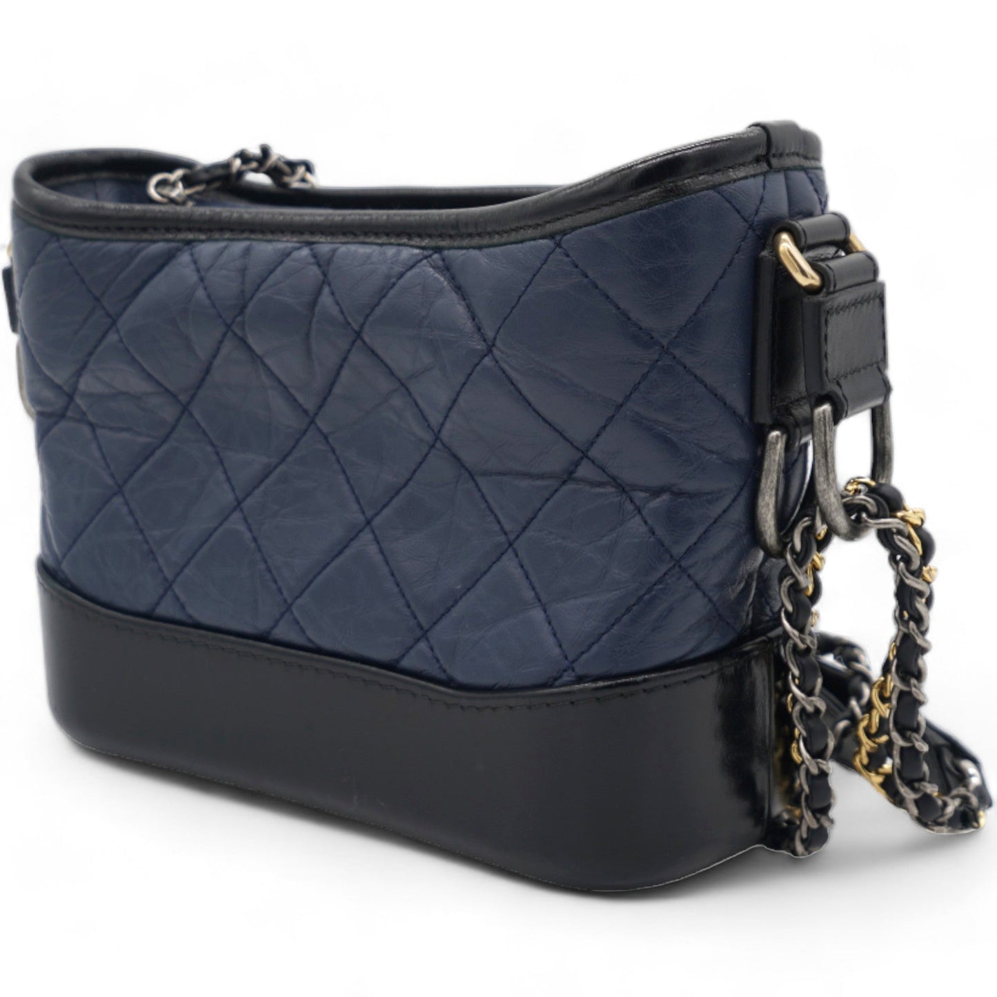 Chanel Aged Calfskin Quilted Small Gabrielle Hobo