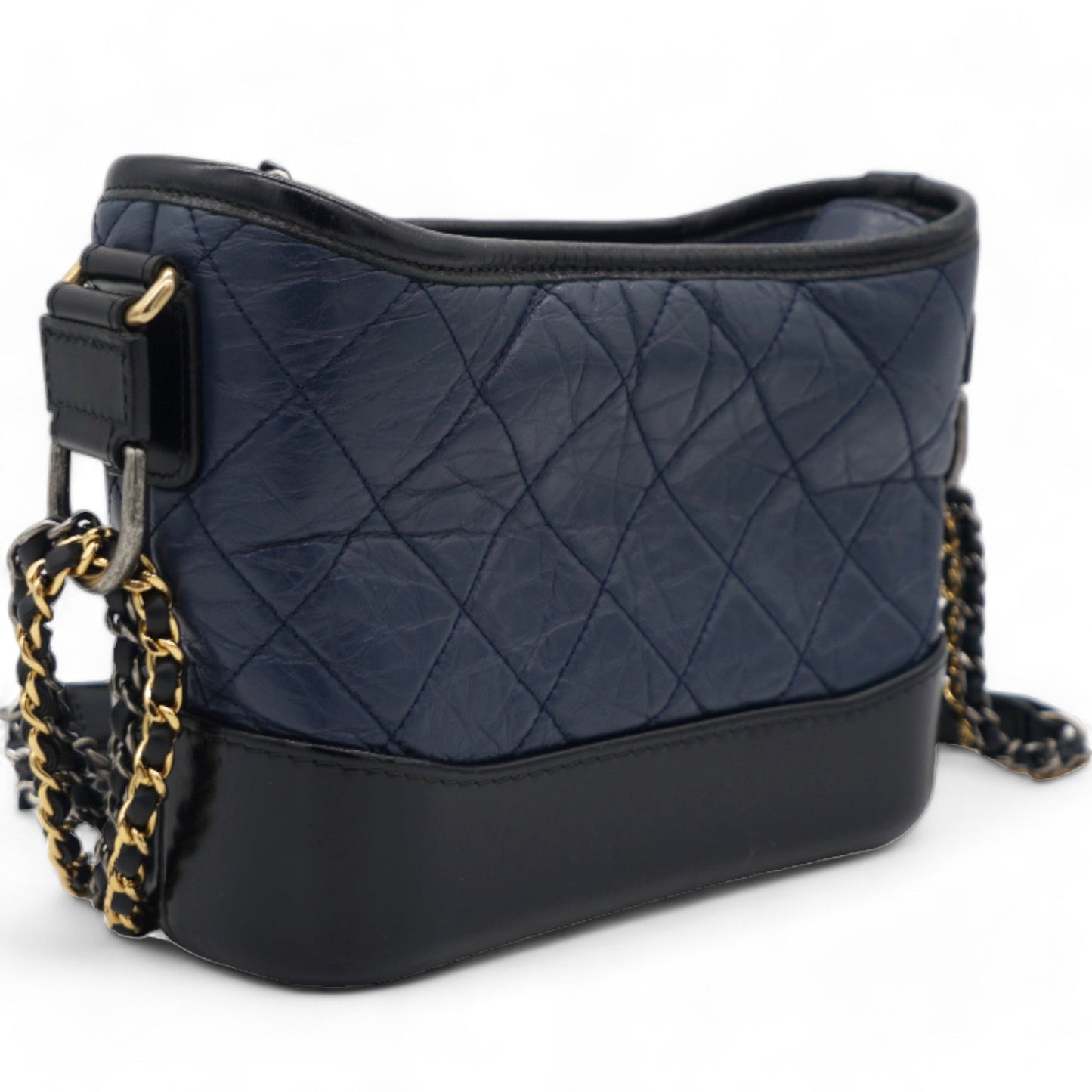 Chanel Aged Calfskin Quilted Small Gabrielle Hobo