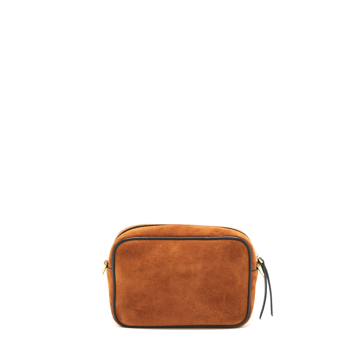 Fendi Camera Crossbody Bag suede leather brown/ black GHW