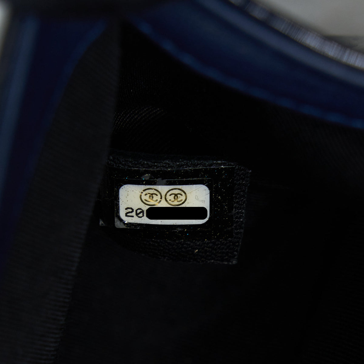 Chanel Medium Boy Bag Patent Navy SHW