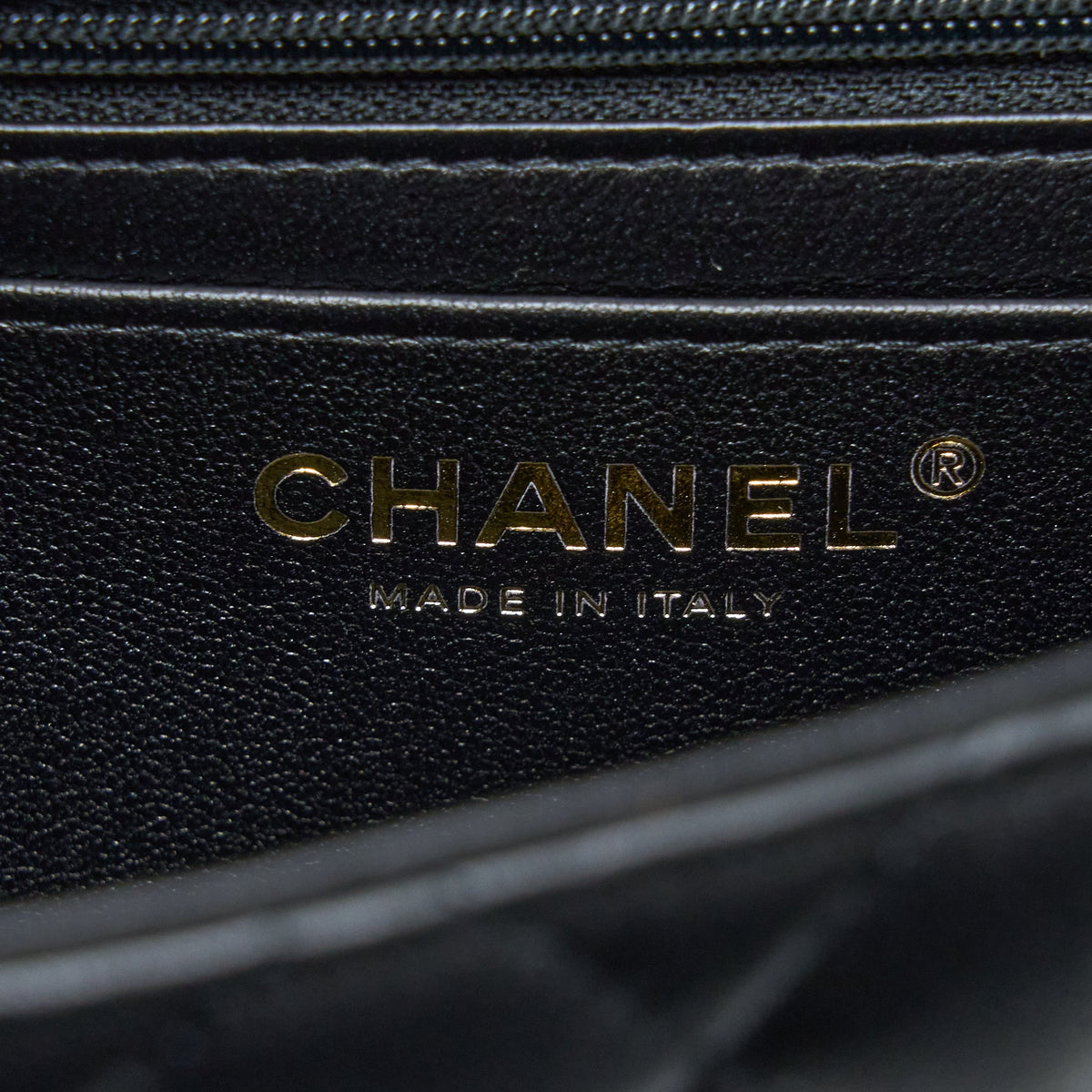 Chanel Top Handle Mini Rectangular Flap Bag Lambskin Black LGHW (Microchip)