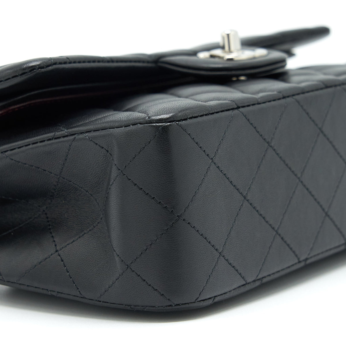 Chanel Small Classic Double Flap Bag Lambskin Black SHW